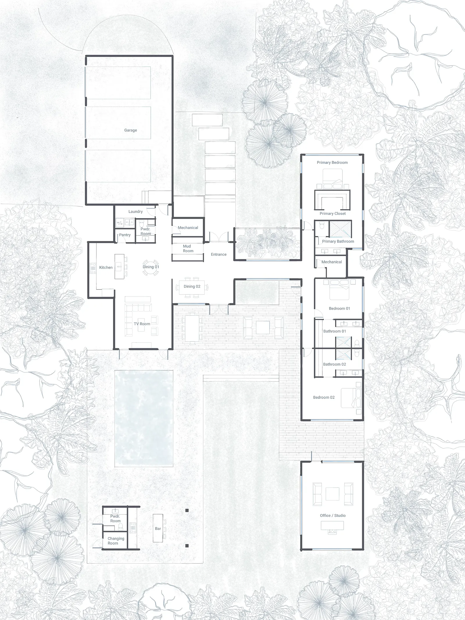 Floor plan, alternate layout